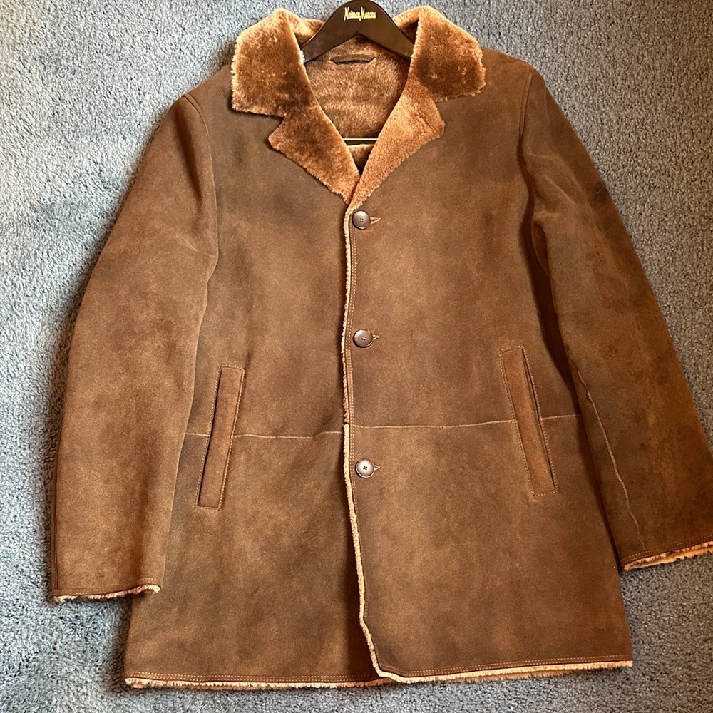 Men's Cole Haan Brown Shearling Coat